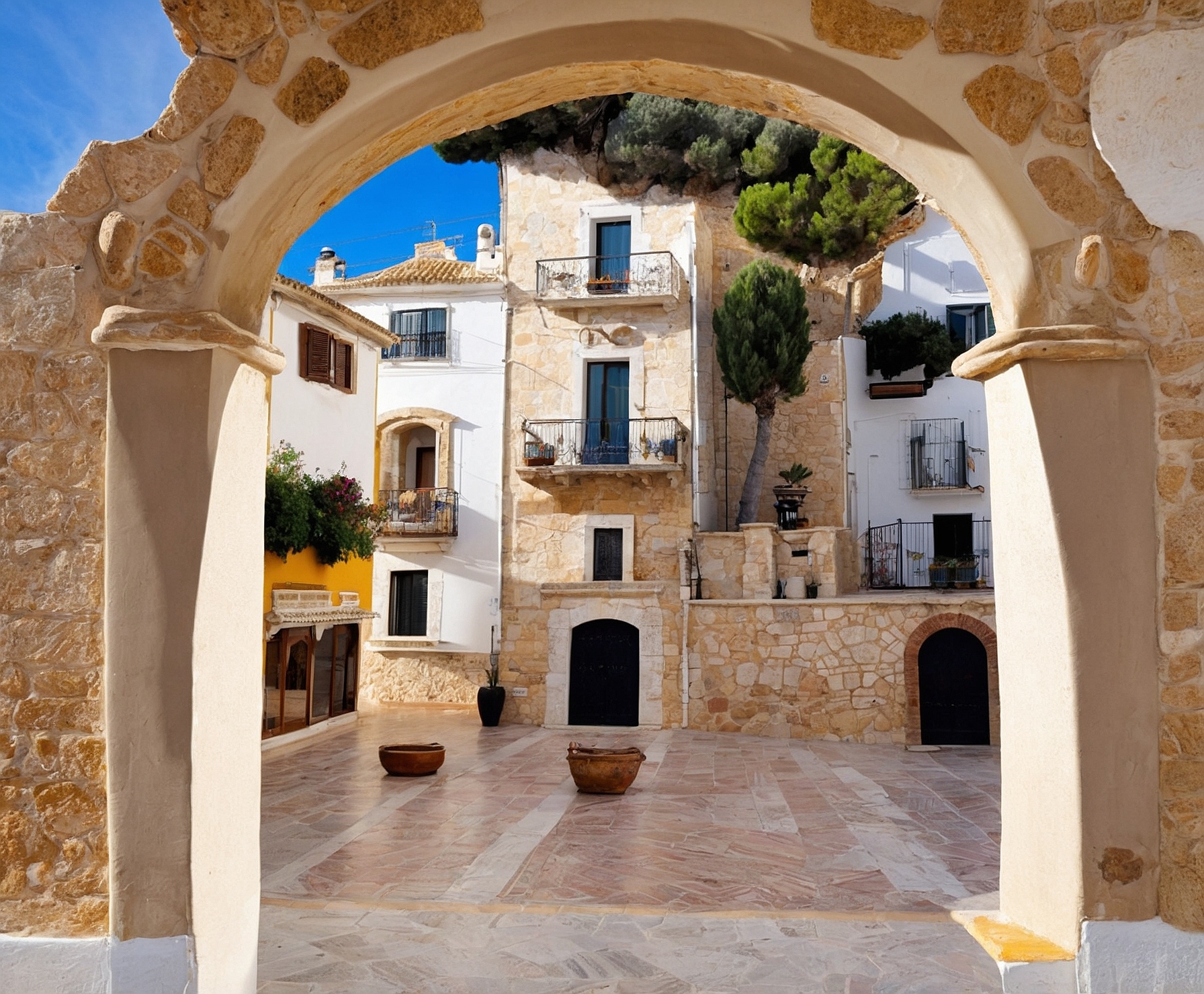 Vista panorámica del encanto de Sitges
