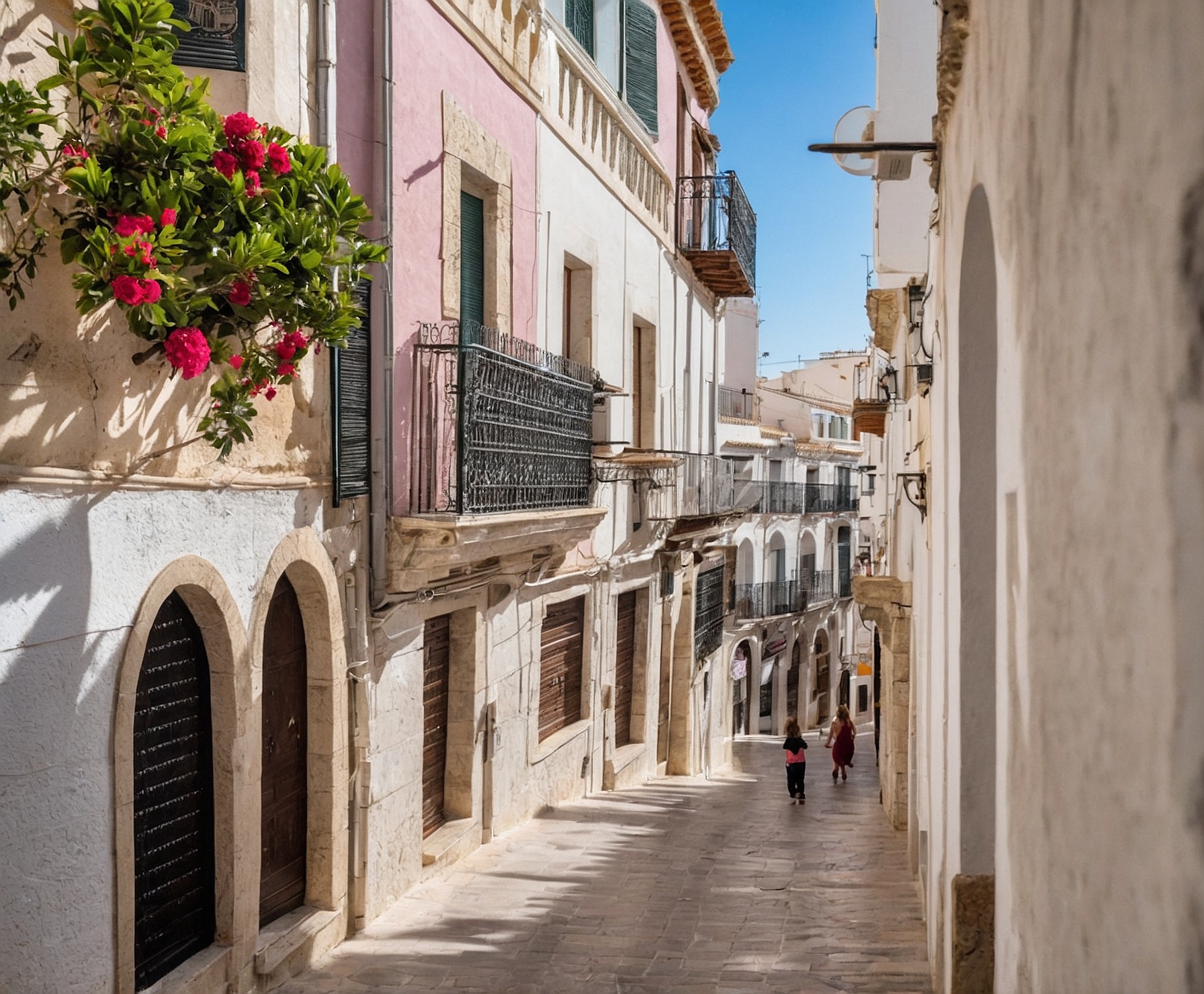 Vista panorámica de la belleza de Sitges
